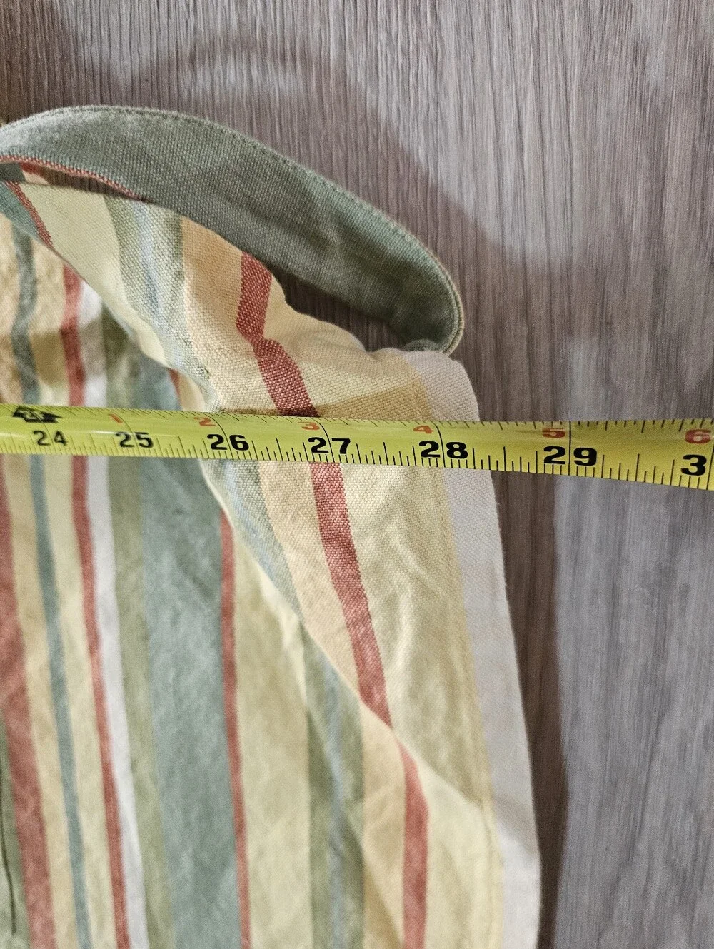Crate & Barrel Unisex Multi Color Striped Cotton Kitchen Bib Apron with Pockets